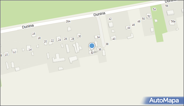 Wola Rafałowska, Dunina Teodora, 32, mapa Wola Rafałowska