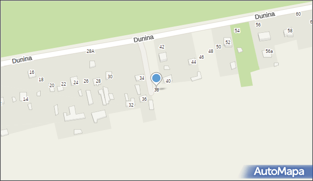 Wola Rafałowska, Dunina Teodora, 38, mapa Wola Rafałowska