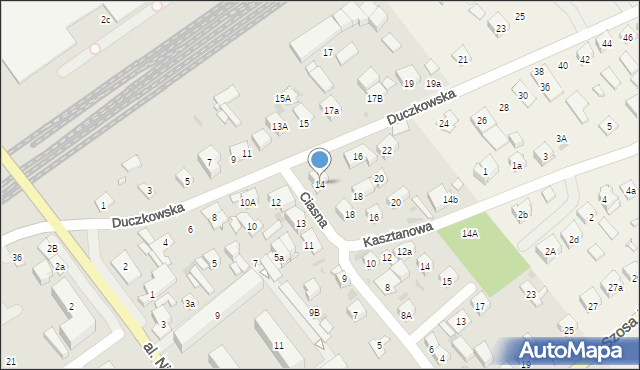 Wołomin, Duczkowska, 14, mapa Wołomin