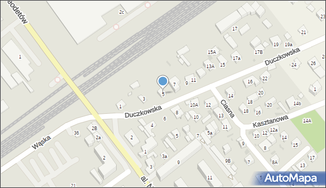 Wołomin, Duczkowska, 5, mapa Wołomin