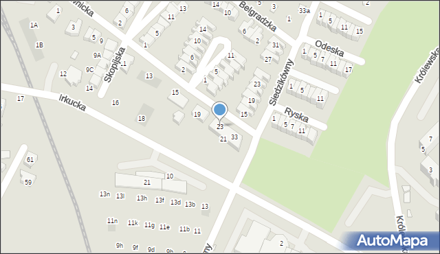 Wrocław, Dubrownicka, 23, mapa Wrocławia