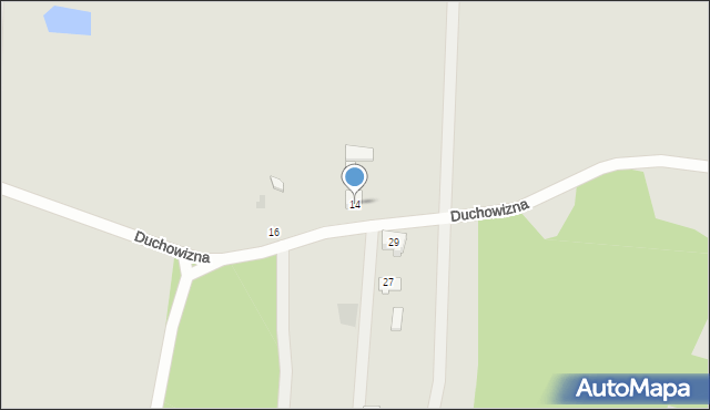 Zakroczym, Duchowizna, 14, mapa Zakroczym