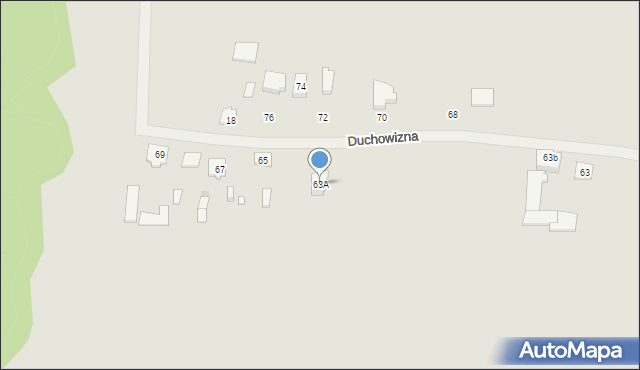 Zakroczym, Duchowizna, 63A, mapa Zakroczym