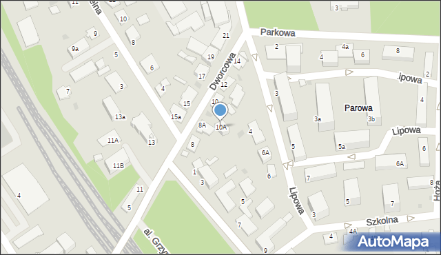 Aleksandrów Kujawski, Dworcowa, 10A, mapa Aleksandrów Kujawski