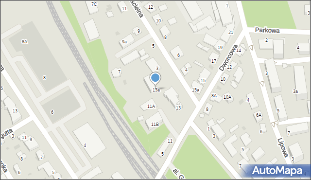 Aleksandrów Kujawski, Dworcowa, 13a, mapa Aleksandrów Kujawski