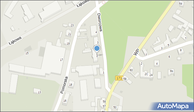 Barwice, Dworcowa, 2, mapa Barwice