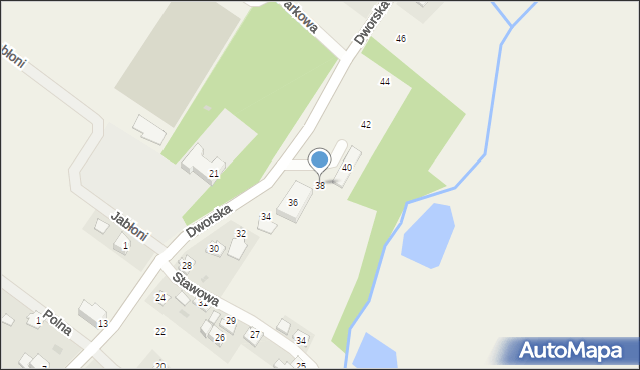 Bażanówka, Dworska, 38, mapa Bażanówka