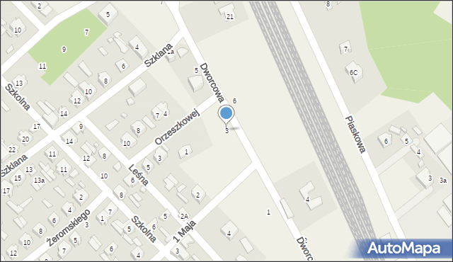 Bełchów, Dworcowa, 3, mapa Bełchów