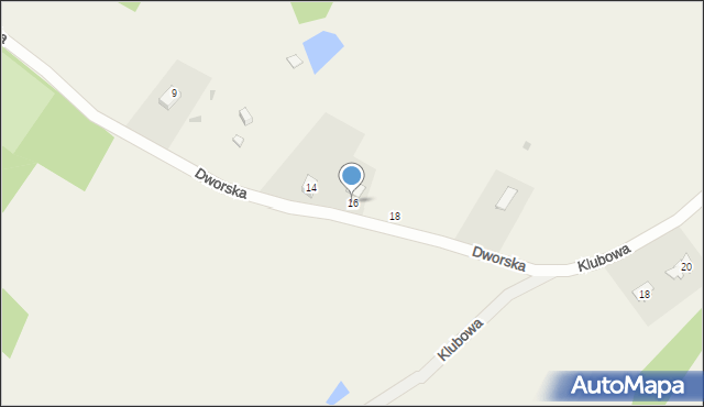 Berezka, Dworska, 16, mapa Berezka