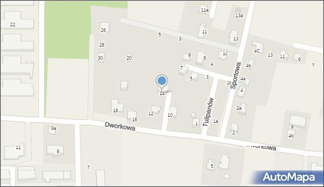 Bestwinka, Dworkowa, 14, mapa Bestwinka