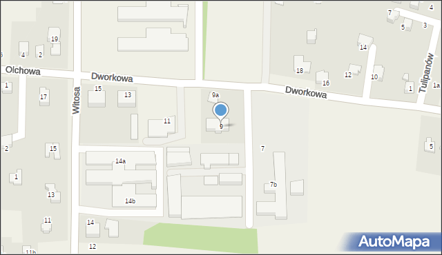 Bestwinka, Dworkowa, 9, mapa Bestwinka