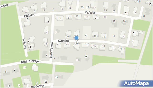 Bezrzecze, Dworska, 19, mapa Bezrzecze