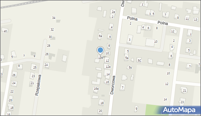 Biskupice, Dworcowa, 12b, mapa Biskupice