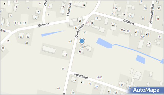 Biskupice, Dworcowa, 49, mapa Biskupice