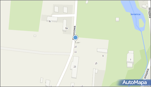 Błotnica Strzelecka, Dworcowa, 13, mapa Błotnica Strzelecka