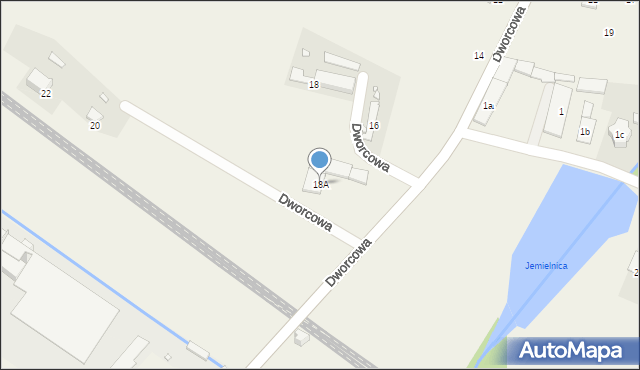 Błotnica Strzelecka, Dworcowa, 18A, mapa Błotnica Strzelecka