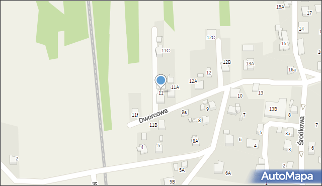 Bluszczów, Dworcowa, 11, mapa Bluszczów