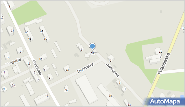 Bobolice, Dworcowa, 5A, mapa Bobolice