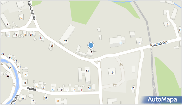 Bogatynia, Dworska, 7, mapa Bogatynia