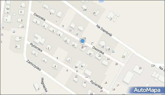 Bojano, Dworska, 18, mapa Bojano