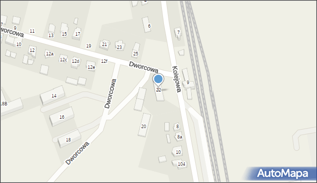 Bolechowo-Osiedle, Dworcowa, 22, mapa Bolechowo-Osiedle