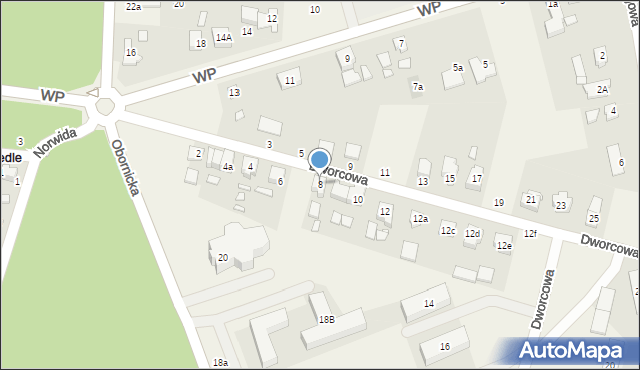 Bolechowo-Osiedle, Dworcowa, 8, mapa Bolechowo-Osiedle