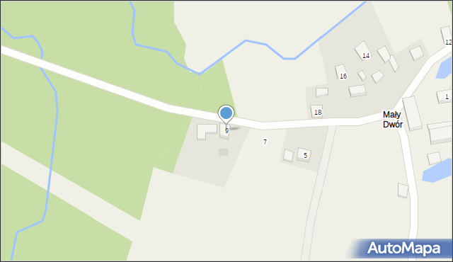 Borcz, Dworkowa, 9, mapa Borcz