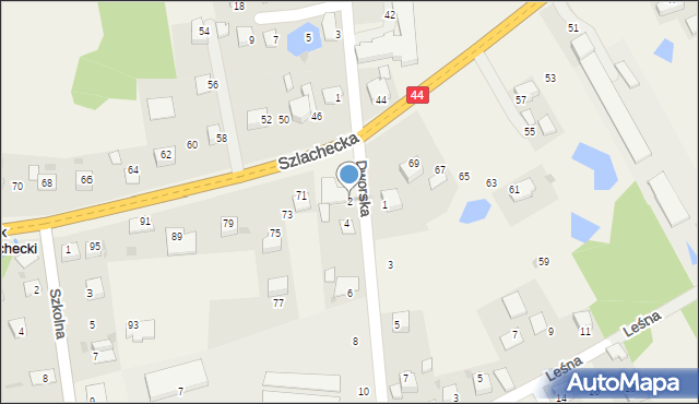Borek Szlachecki, Dworska, 2, mapa Borek Szlachecki