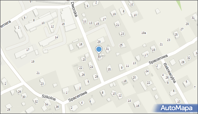 Borek Szlachecki, Dworska, 33, mapa Borek Szlachecki
