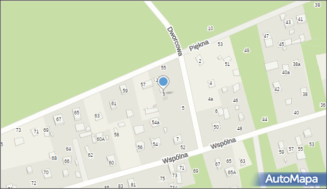 Borzymy, Dworcowa, 3, mapa Borzymy