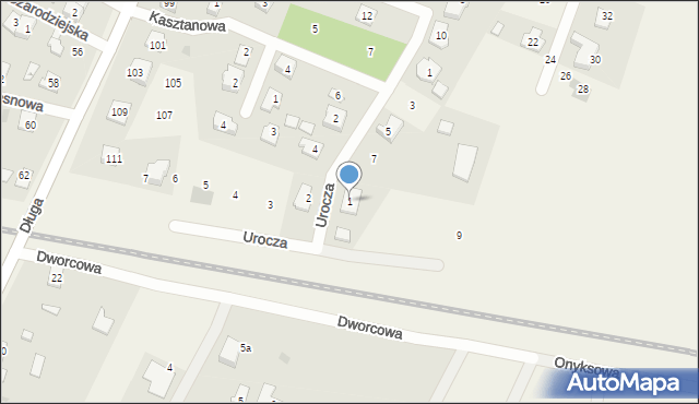 Bramki, Dworcowa, 1, mapa Bramki