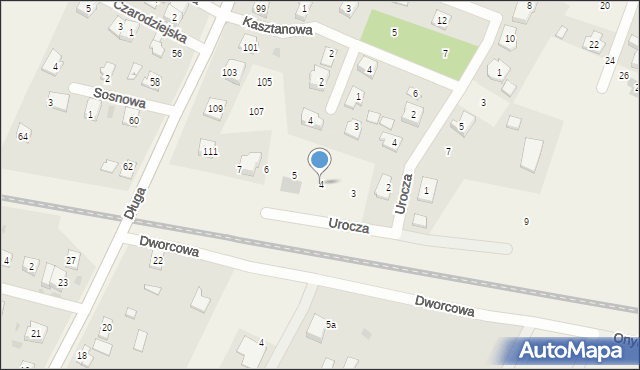 Bramki, Dworcowa, 4, mapa Bramki