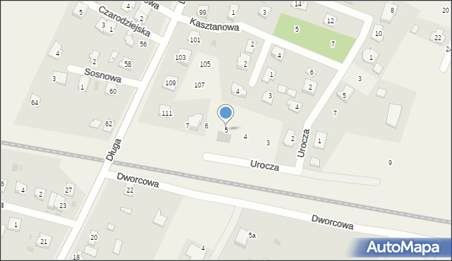 Bramki, Dworcowa, 5, mapa Bramki