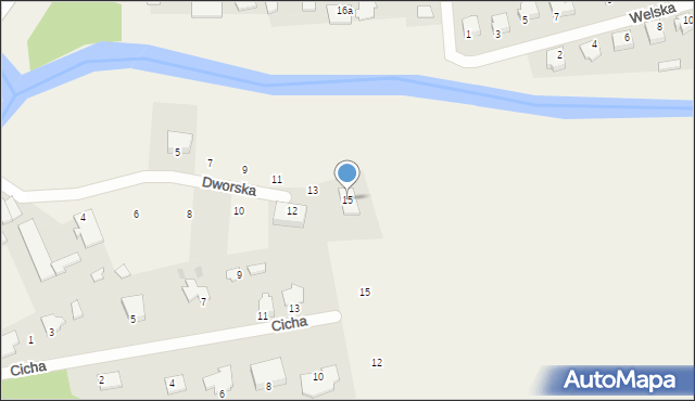 Bratian, Dworska, 15, mapa Bratian