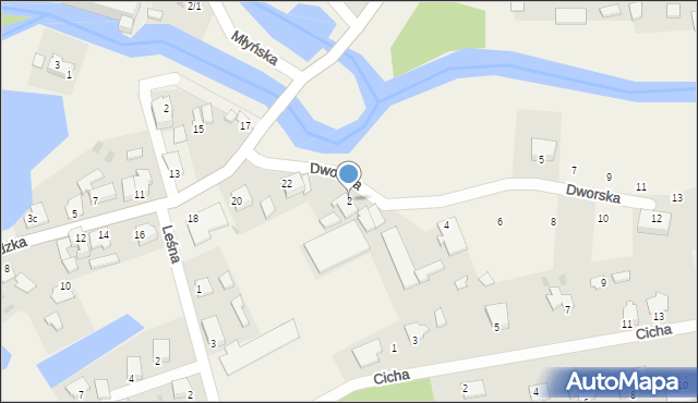 Bratian, Dworska, 2, mapa Bratian