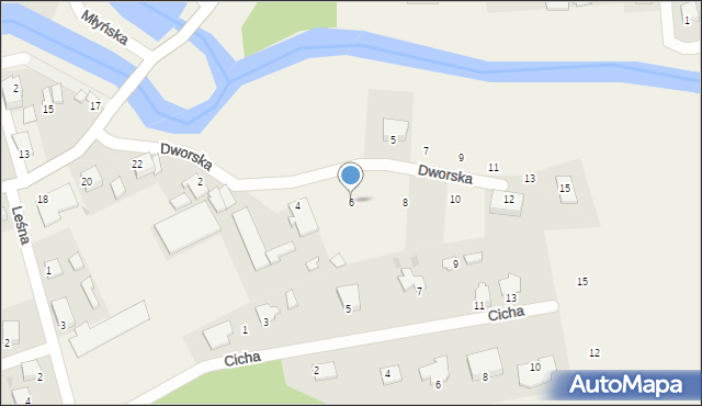 Bratian, Dworska, 6, mapa Bratian