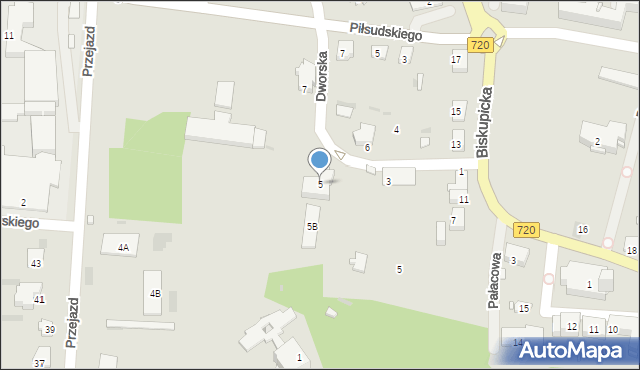 Brwinów, Dworska, 5, mapa Brwinów