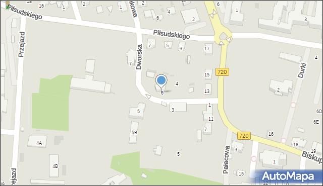 Brwinów, Dworska, 6, mapa Brwinów