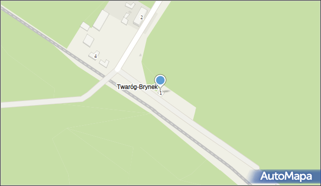 Brynek, Dworcowa, 1, mapa Brynek