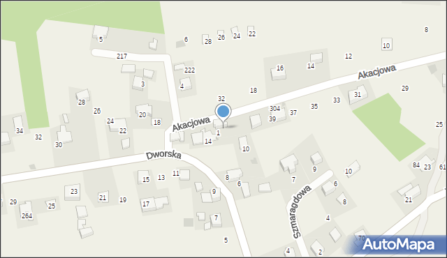 Brzoskwinia, Dworska, 12, mapa Brzoskwinia