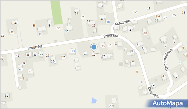 Brzoskwinia, Dworska, 19, mapa Brzoskwinia
