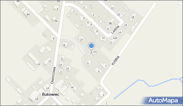 Bukowiec, Dworcowa, 1i, mapa Bukowiec
