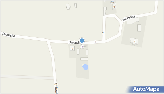 Bukowno, Dworska, 4, mapa Bukowno