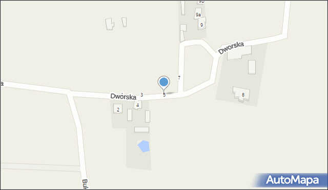 Bukowno, Dworska, 5, mapa Bukowno
