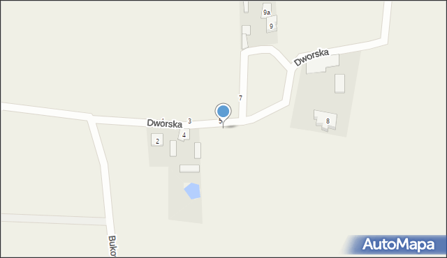 Bukowno, Dworska, 6, mapa Bukowno