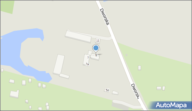 Bytom, Dworska, 9, mapa Bytomia