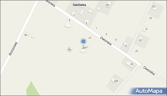 Chełmce, Dworska, 10a, mapa Chełmce