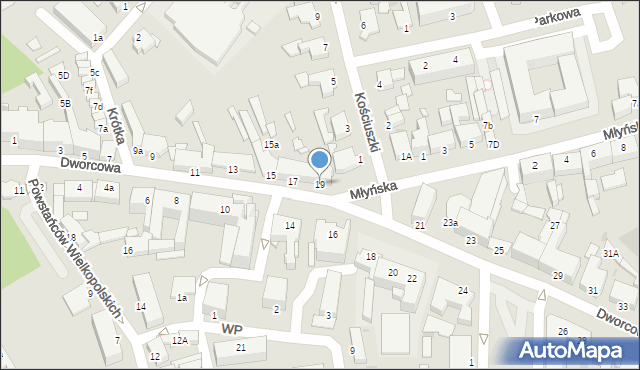 Chełmno, Dworcowa, 19, mapa Chełmno