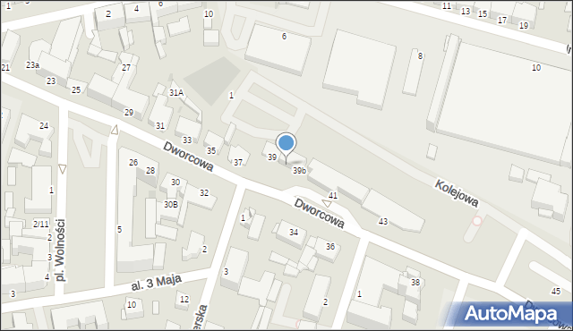 Chełmno, Dworcowa, 39a, mapa Chełmno