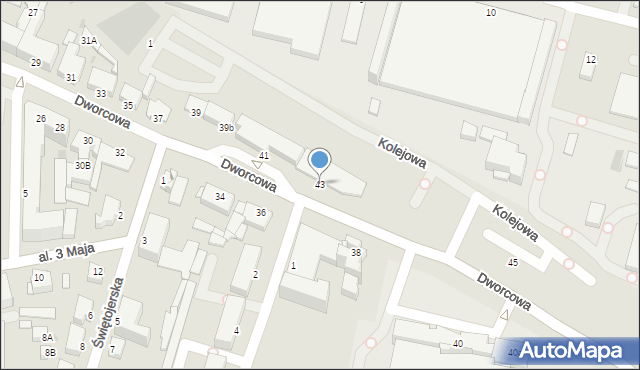 Chełmno, Dworcowa, 43, mapa Chełmno